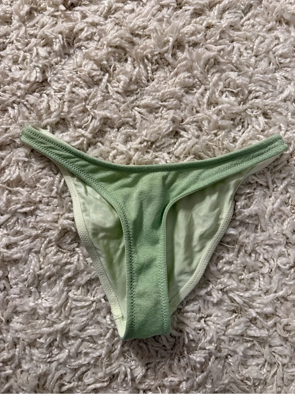 triangl swimwear Green Sparkle Bikini Set - size small